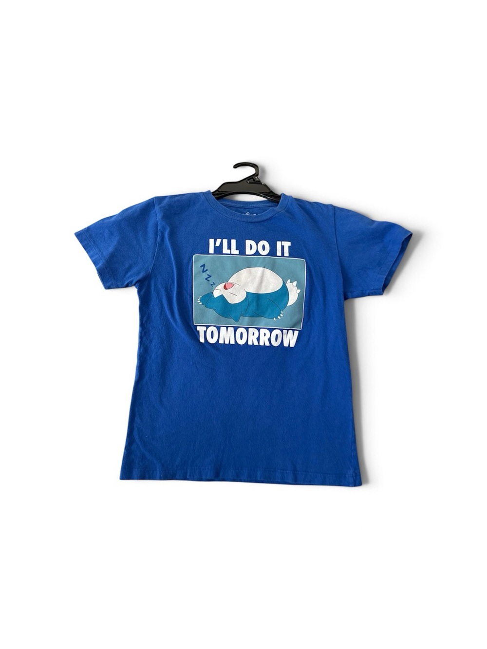 Kids Pokémon Graphic with 'I'll Do It Tomorrow' Pokémon Print Tee Size S